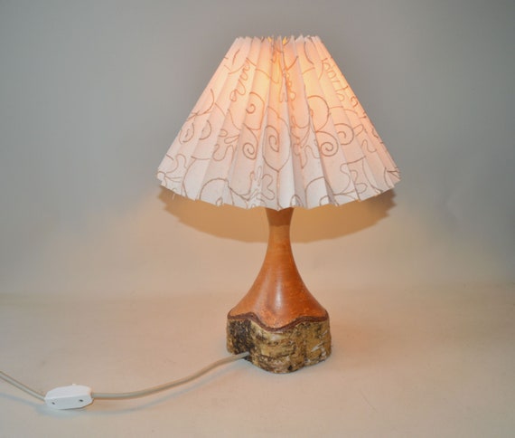 Unikat holzlampe für den tisch