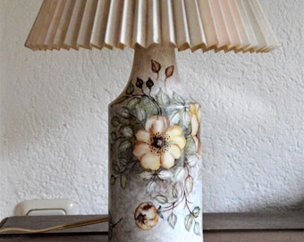 handbemalte vintage porzellan Tischlampe von Kaiser Porzellan