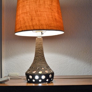 vintage ceramic lamp with 2 light sources
