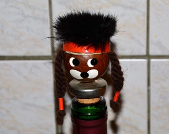 Bottle pourer, wine bottle stopper, bottle closure