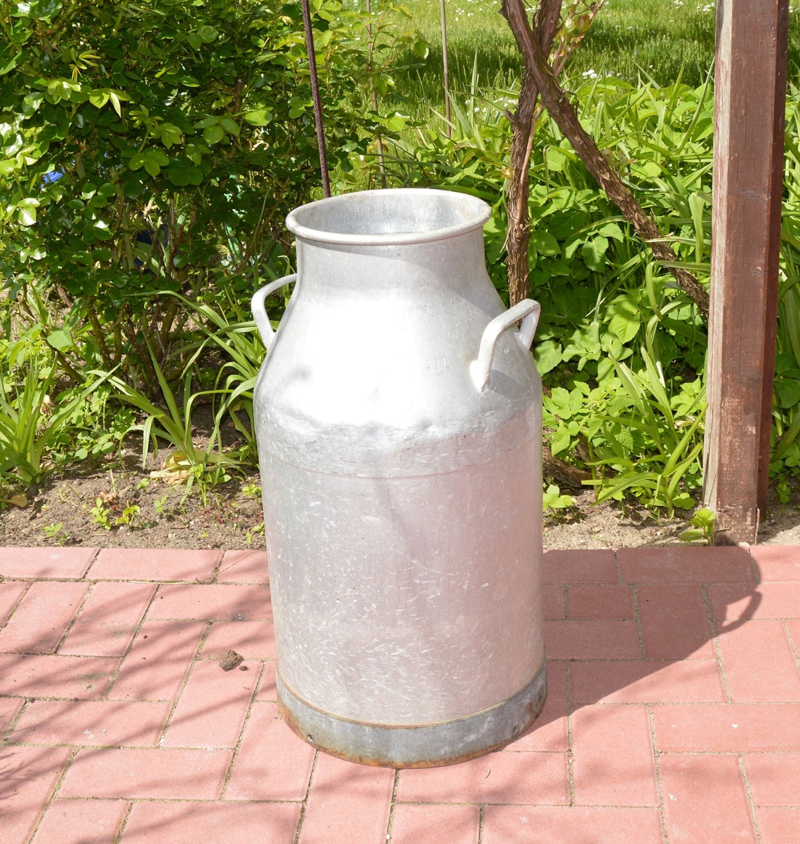 Large old milk jug with lid from Denmark as garden decoration Etsy