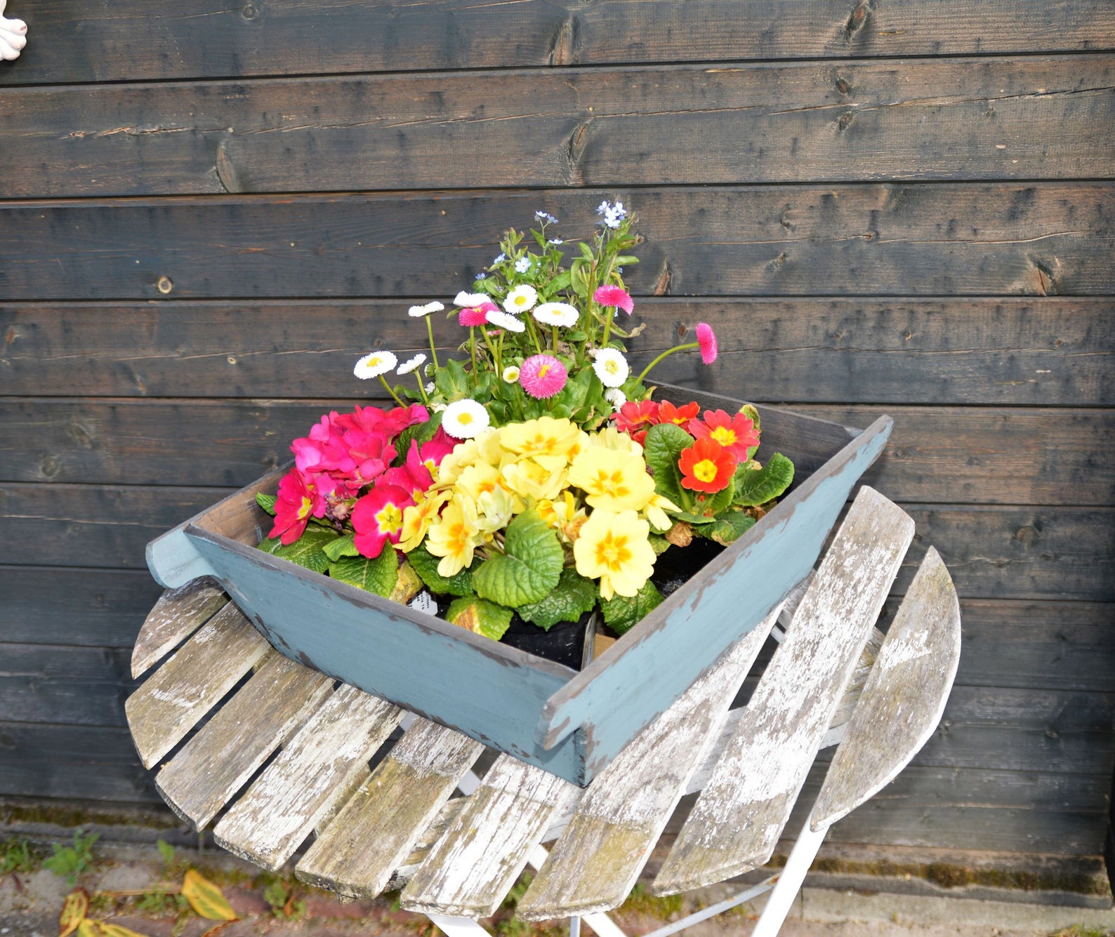 Holzkasten für Blumen Blumentopf Holztruhe Blumenkasten aus Etsy