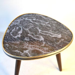 vintage kidney table, side table, flower stool