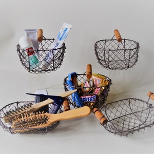 Korb für Badezimmer, Metallkorb, Badezimmer Utensilien, Blumenkörbe, Korb für Geschenke