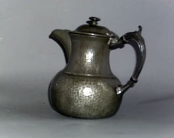 antique pewter pot from England, English pewter 342, vintage coffee pot, pewter pot, English pewter