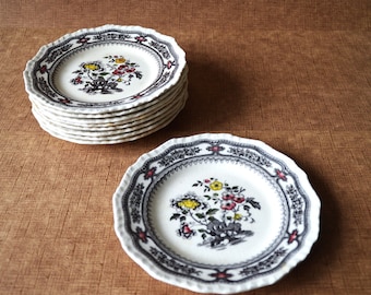 petites assiettes, Mason Ironstone, porcelaine anglaise