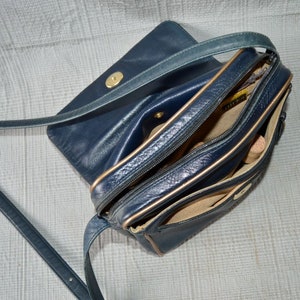 Spanish leather bag 80s almost new