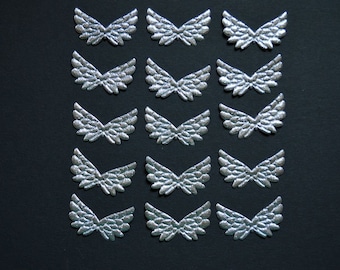 15 small silver angel wings for crafting 3.5 cm, guardian angel, angel, wings for angels