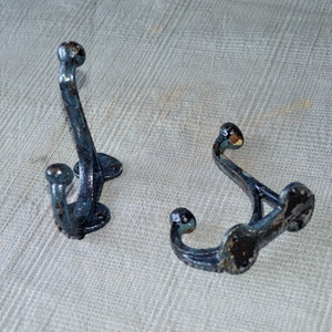 Haken aus Gusseisen, Garderobenhaken, Kleiderhaken, gusseiserne Haken,  Eisenhaken