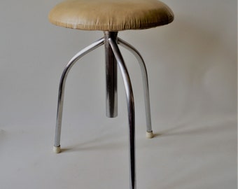 Stable vintage swivel stool from a doctor's office