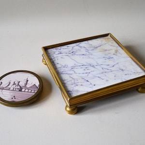 Vintage coasters with beautiful tiles