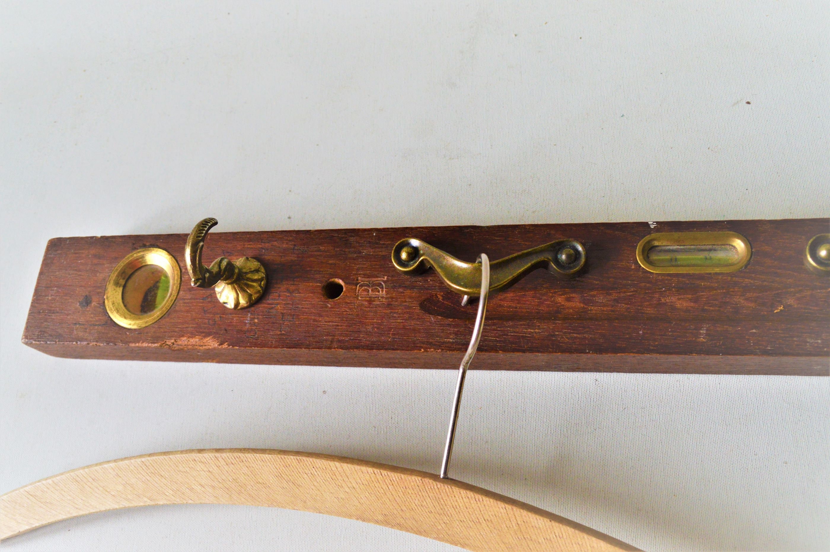 Ancien Niveau à Bulle En Bois - Outil Vintage - Longueur 40,5cm - Occasion