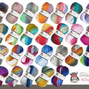 Frida&#39;s 100 g #Twelfth Batik Gradient Yarn Anti-Pilling Wolgaren Breien Haken 26 Kleuren