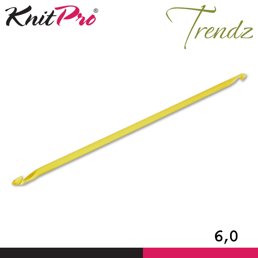 KnitPro Trendz - Uncinetto tunisino, a Punta Doppia, 30 cm x 10 mm