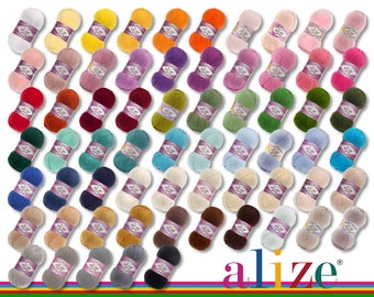 Alize 100 g Coton Or Coton Été Laine Fil Laine Crochet Tricot Amigurumi 65 Couleurs