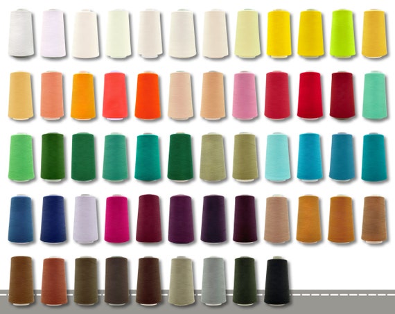 Nähgarn Overlockgarn 100 g | 5000 Y (4572 m) Stärke 50/2 (140) | 57 Farben zur Auswahl