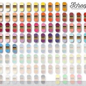 Scheepjes 50 g Catona 100% Cotton Yarn Wool Knitting Crochet Amigurumi 60 Colors | another 53 colors in another offer