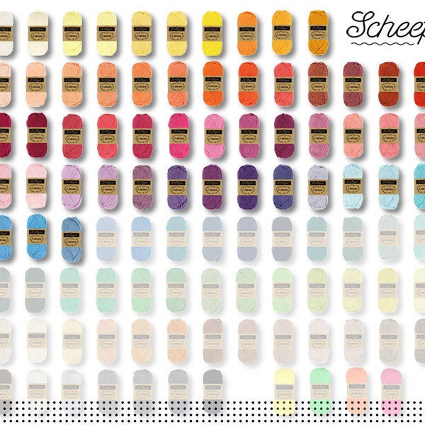 Hilo Scheepjes Catona 100% algodón de 50 g para tejer, hacer ganchillo y amigurumi. 60 colores | 53 colores más disponibles en otra oferta