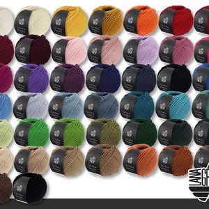 Lana Grossa 50 g Cool Wool Superbig Merino wool extra fine wool yarn knitting crochet 44 colors