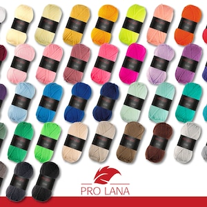 Pro Lana 50 g Star Stricken Häkeln Wolle Garn weich pflegeleicht Basicgarn 38 Farben