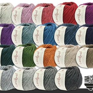 Lana Grossa 3 x 50 g Landlust Winter Wool Merino Yak Wool Yarn Knitting Crochet 19 Colors