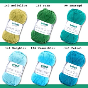 Gründl 50 g Cotton Quick uni tricot coton fil d'été fil pour bébé mercerisé facile d'entretien 45 couleurs image 7