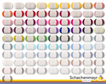 Schachenmayr 5 x 50 g Merino Extrafine 120 Crochet Knitting Virgin Wool Amigurumi 42 Colors | another 40 colors in another offer