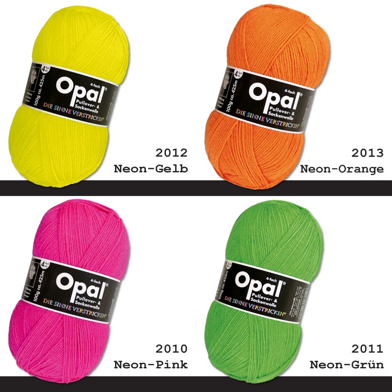 Opal 100 g plain 4-ply sock yarn, felt-free, machine washable, knitting, crocheting yarn, 35 colors image 10