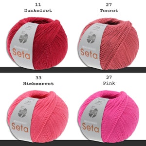 Lana Grossa 100 g Meilenweit 100 Seta Sockenwolle Merino Seide Garn 35 Farben Bild 4