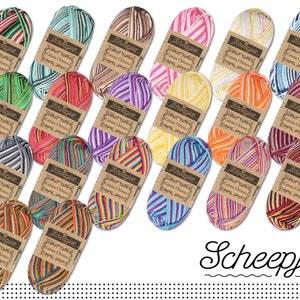 Scheepjes 50 g Catona Chroma Cotton Gradient Yarn Wool Knitting Crochet Amigurumi 20 Colors