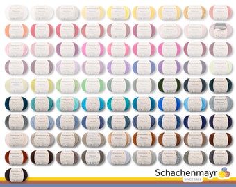 Schachenmayr 3 x 50 g Merino Extrafine 120 Crochet Knitting Virgin Wool Amigurumi 40 Colors | another 42 colors in another offer