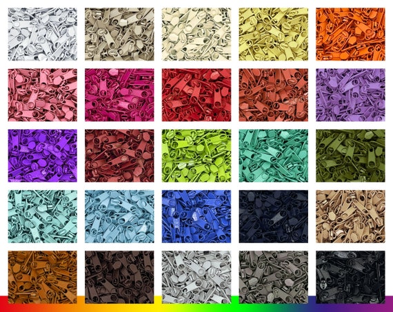 10 M Cerniera Lampo Infinita, Spirale 3 Mm + 30 Cursori, 33 Colori - Foto 9
