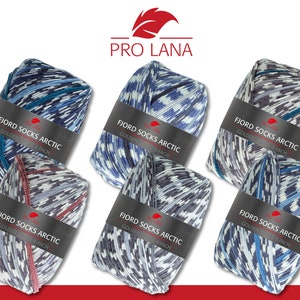 Pro Lana 2 x 100 g Golden Socks 4-ply Fjord Socks Arctic Sock Wool Knitting Crochet Yarn 6 Colors