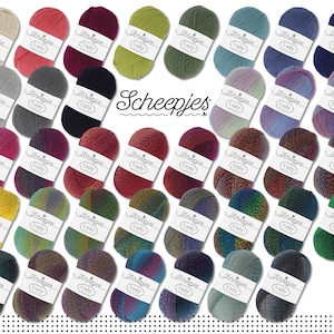 Scheepjes 5 x 100 g Unity (ehemals Our Tribe) Superwash Merinowolle weich leicht Wolle Garn Stricken Häkeln 37 Farben
