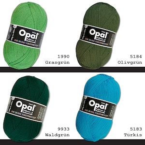 Opal 100 g plain 4-ply sock yarn, felt-free, machine washable, knitting, crocheting yarn, 35 colors image 5