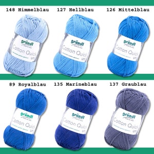 Gründl 50 g Cotton Quick uni brei katoen zomergaren babygaren gemerceriseerd onderhoudsvriendelijk 45 kleuren afbeelding 8