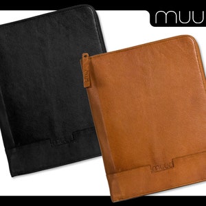 muud Göteborg Case handmade leather case for knitting and crochet accessories storage 2 colors