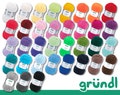 Gründl 50 g Lisa Premium uni knitting crochet wool yarn polyacrylic sweaters hats scarves 35 colours
