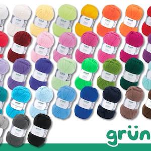 Gründl 50 g Lisa Premium plain knitting crochet wool yarn polyacrylic sweaters hats scarves 35 colors