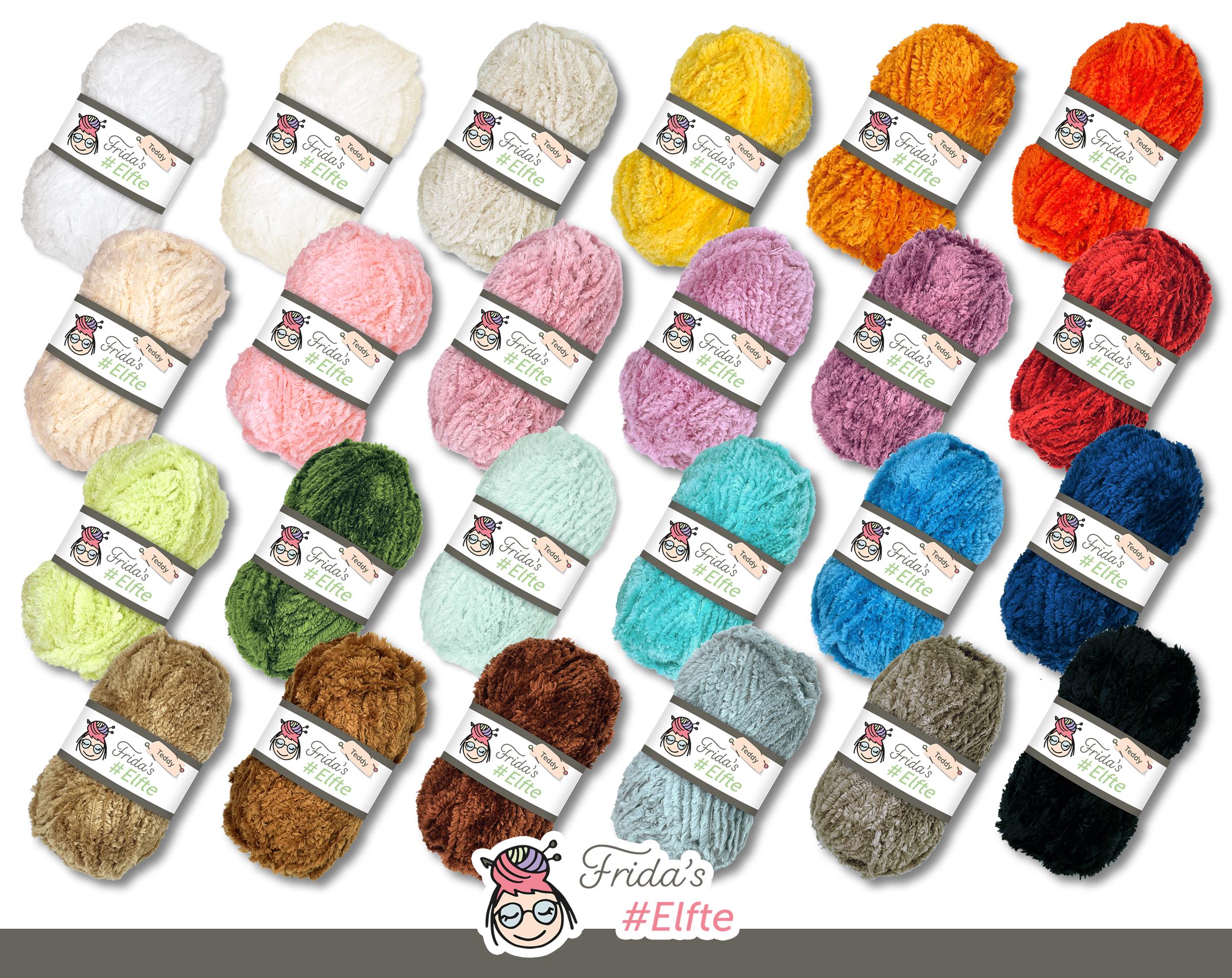 Frida's 100 G #elfte Teddy Fringe Yarn Amigurumi Knitting