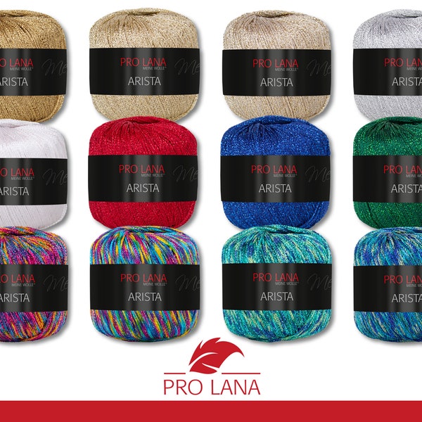 Pro Lana 25 g Arista crochet fil effet fil paillettes fil lurex doux 12 couleurs