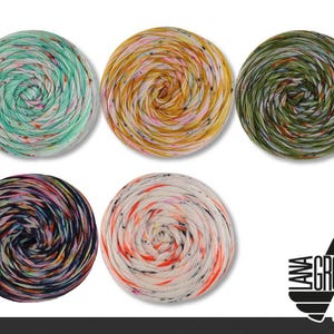 Lana Grossa 5 x 100 g Meilenweit 100 Spray Knitting Wool Merino Virgin Wool 5 Colors