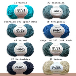 Drops 50 g Paris Coton Été Fil Bébé Fil Basic Fil Oeko-Tex Standard 100 Tricot Crochet 54 Couleurs image 7