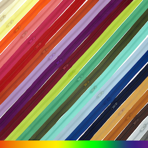 3 m Endlos-Reißverschluss 3 mm Spirale + 8 Zipper Meterware 25 Farben