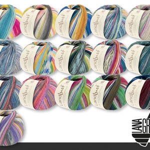 Lana Grossa 150 g Landlust the sock yarn 6-ply virgin wool merino knitting wool yarn 16 colors