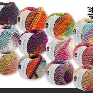Lana Grossa 50 g Colors for you wicking yarn with color gradient knitting crochet wool yarn 12 colors