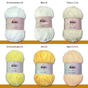 Himalaya 100 g Velours Chenille Laine Tricot Crochet Amigurumi moelleux 42 couleurs image 2