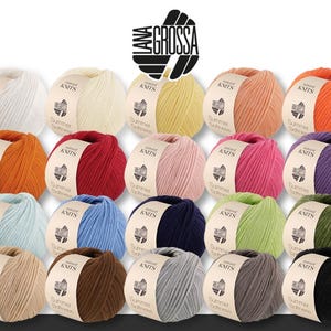 Lana Grossa 50 g Summer Softness Cotton Tubular Yarn Knitting Crochet 20 Colors