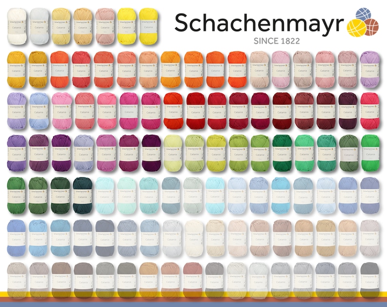 Schachenmayr 50 g Catania Knitting Crochet Cotton Amigurumi 63 Colors another 47 colors in another offer image 1