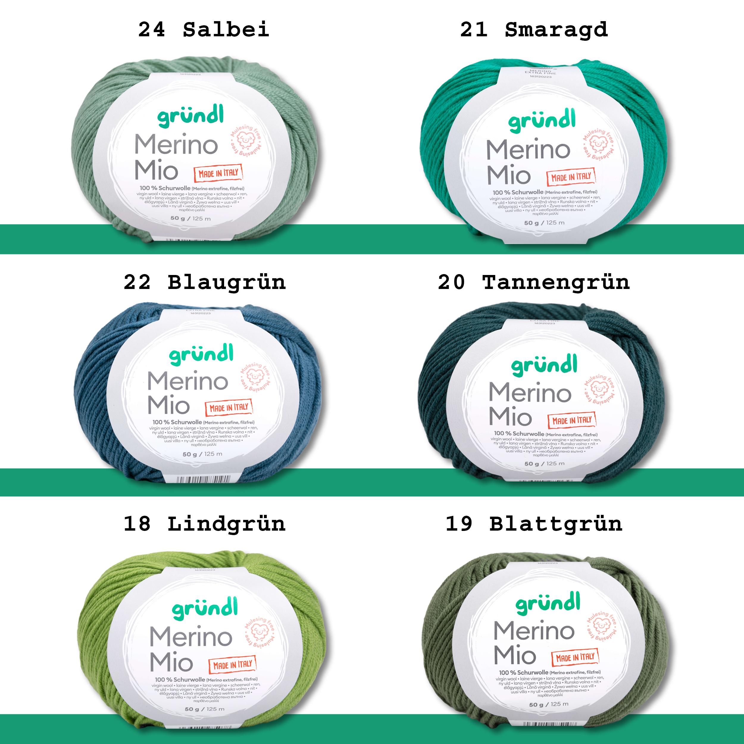 Laine Mérinos Extra Fine Gründl Mio – 100% Laine Vierge, 50 G / 125 M – Pour Tricot, Crochet - 5